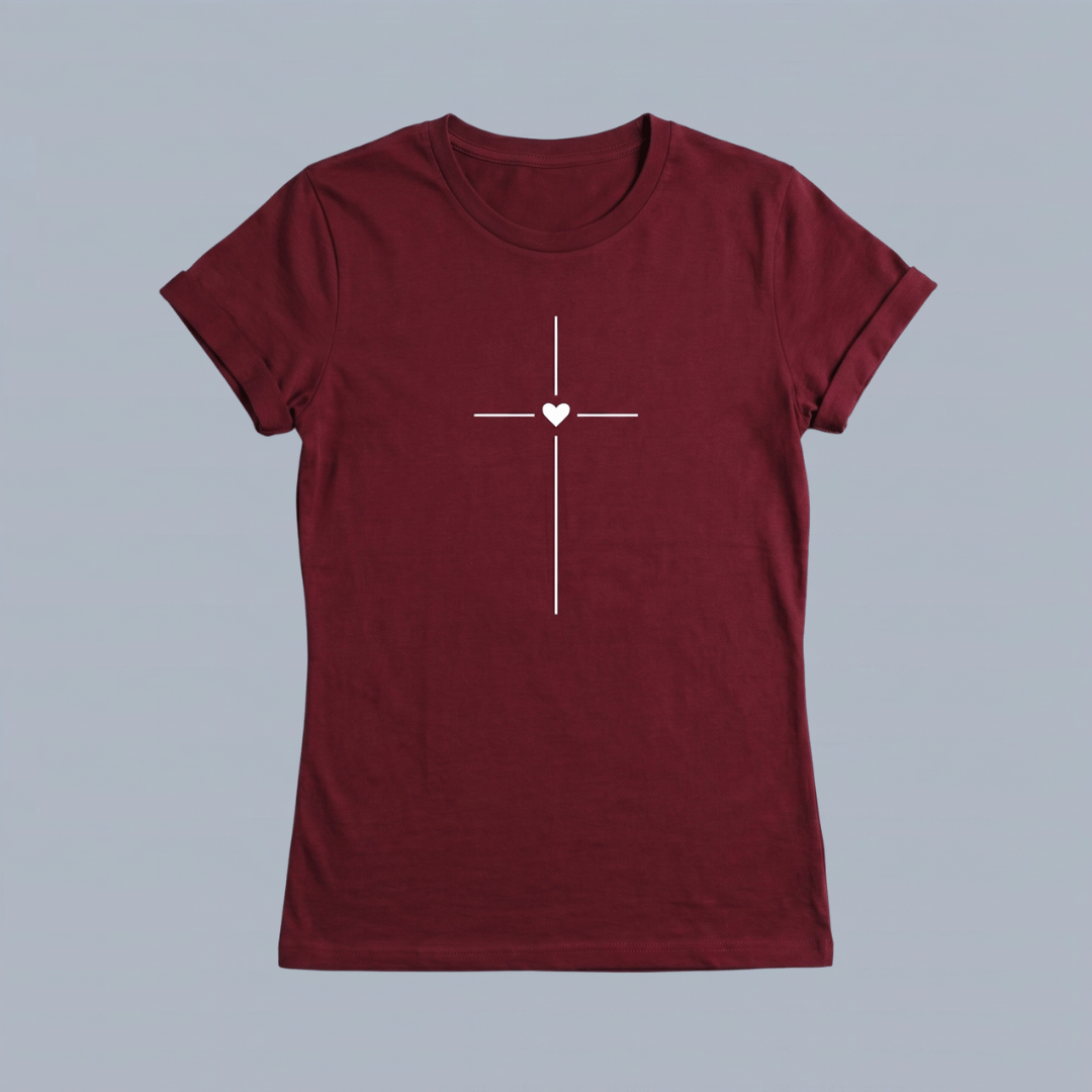 BASIC DAMA VINOTINTO CORAZON CRUZ / MUJER