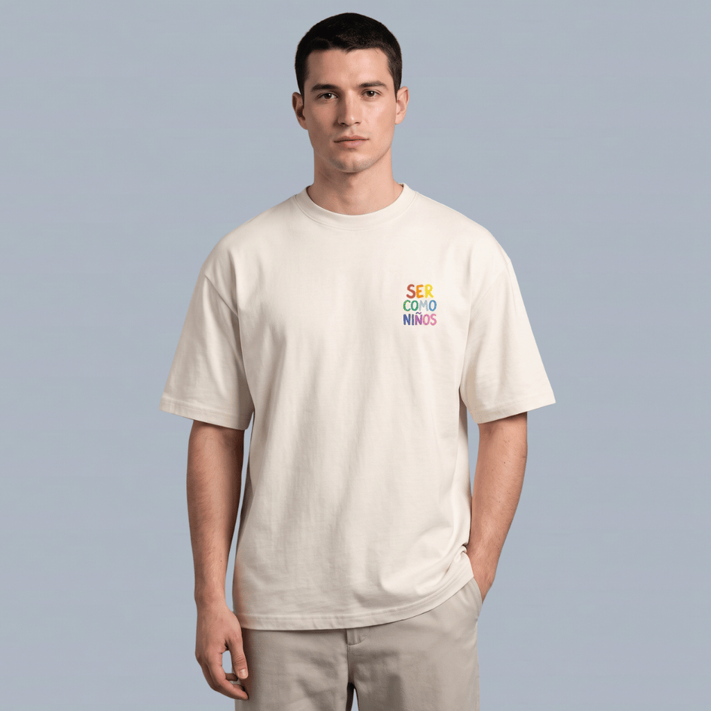 Tshirt-BLANCO SER COMO NIÑOS / HOMBRE