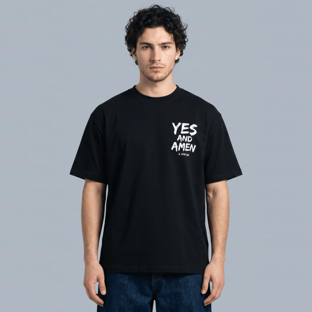 T-shirt oversized- YES AND AMEN - HOMBRE