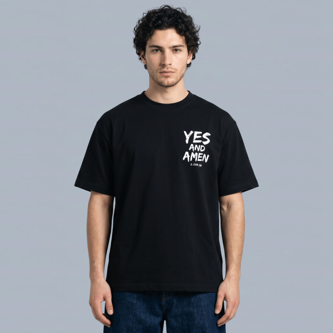 T-shirt oversized- YES AND AMEN - HOMBRE