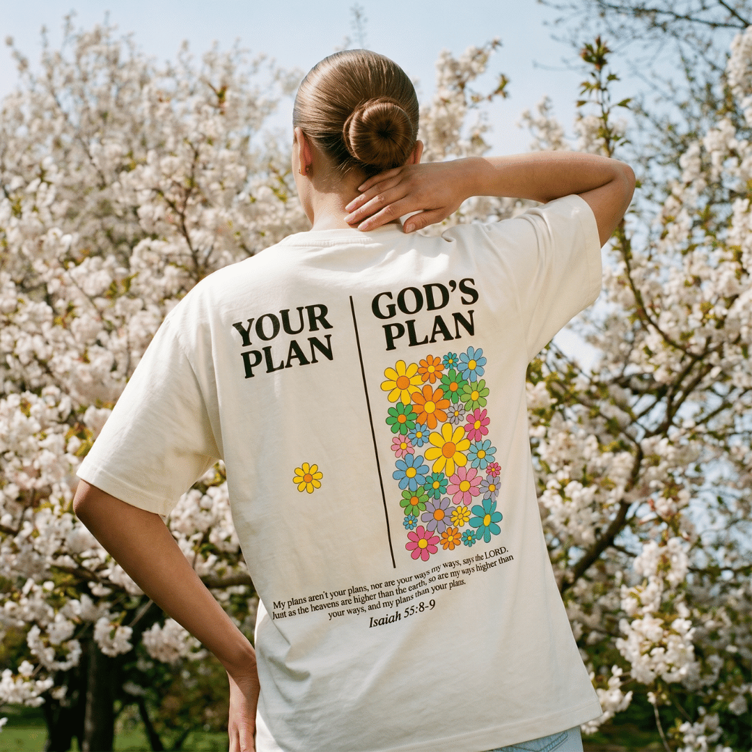 Tshirt oversized YOUR PLAN GOD PLAN / MUJER