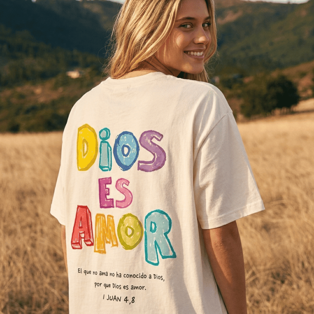 Tshirt oversized DiOS ES AMOR / MUJER