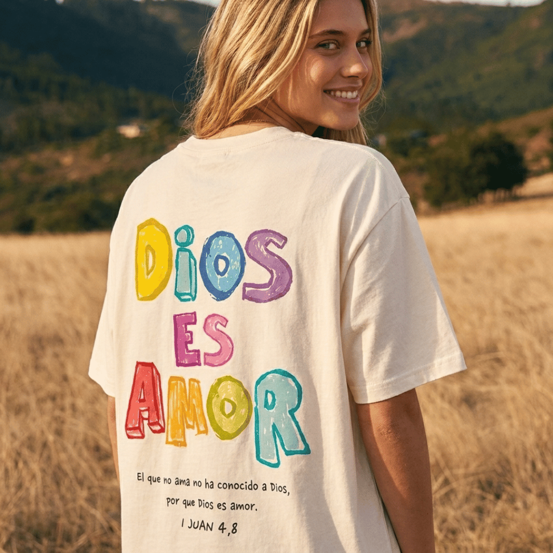Tshirt oversized DiOS ES AMOR / MUJER