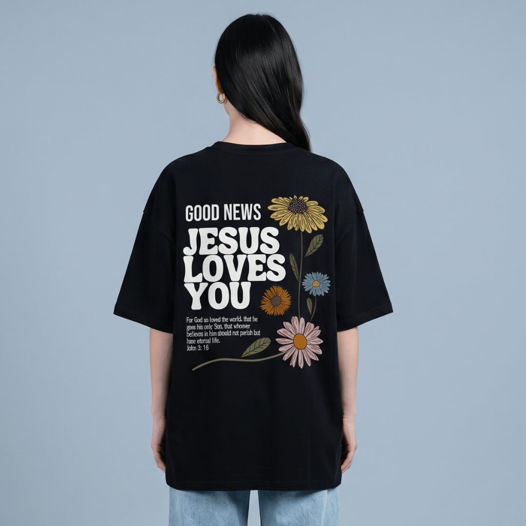 Tshirt GOOD NEWS LOVES YOU / MUJER