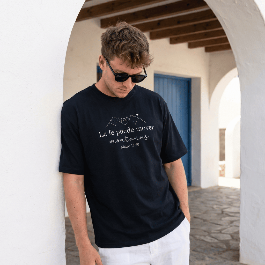Tshirt-LA FE MUEVE MONTAÑAS / HOMBRE