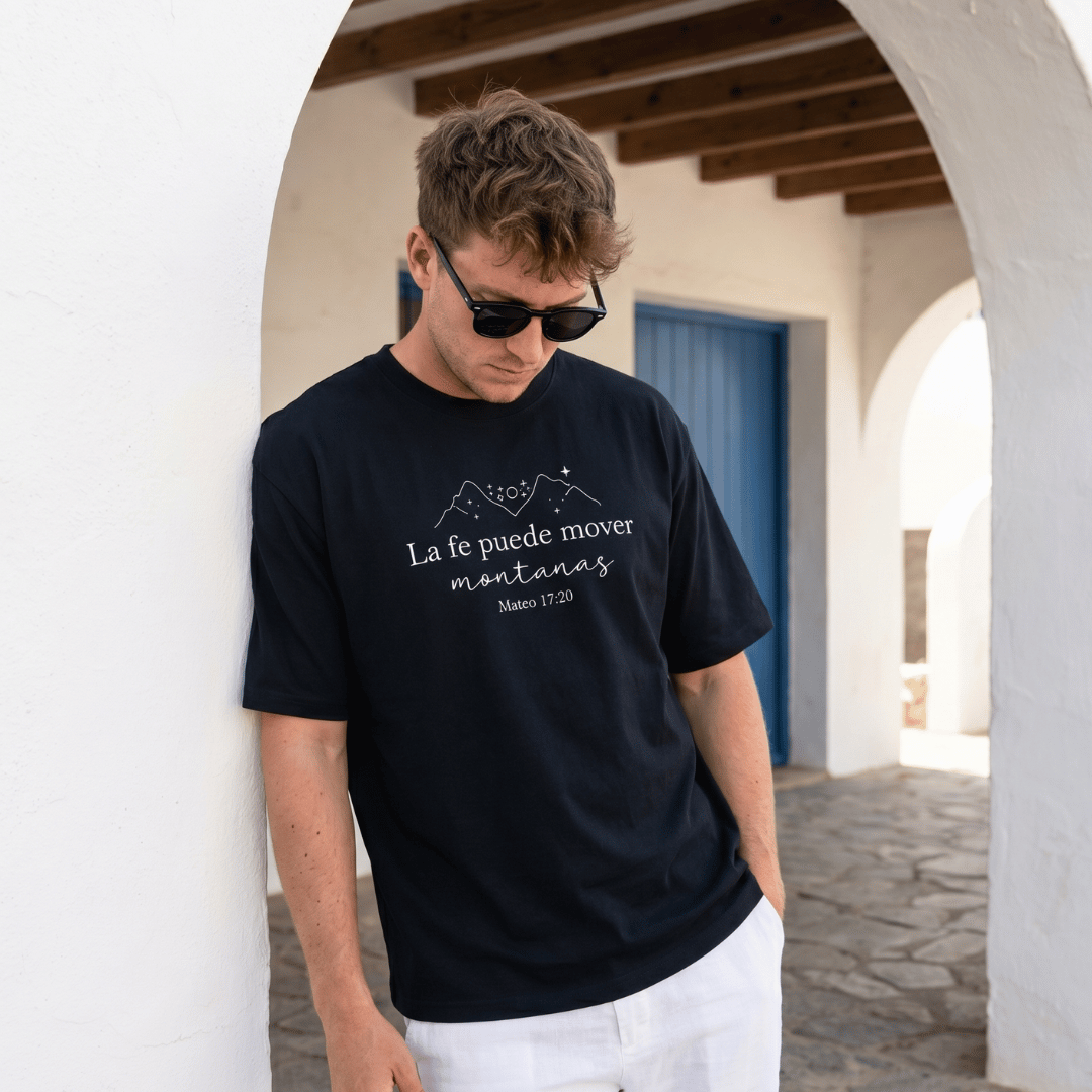 Tshirt-LA FE MUEVE MONTAÑAS / HOMBRE