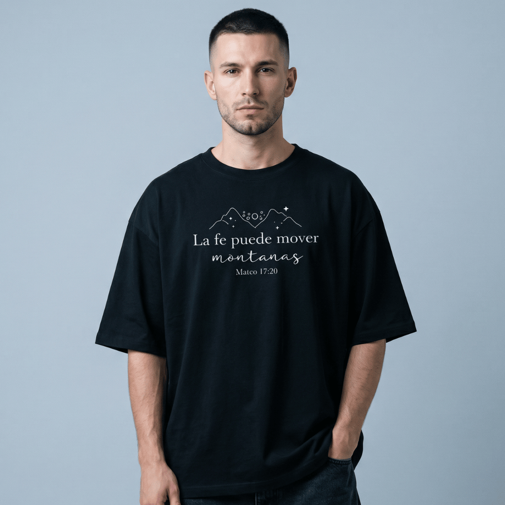 Tshirt-LA FE MUEVE MONTAÑAS / HOMBRE