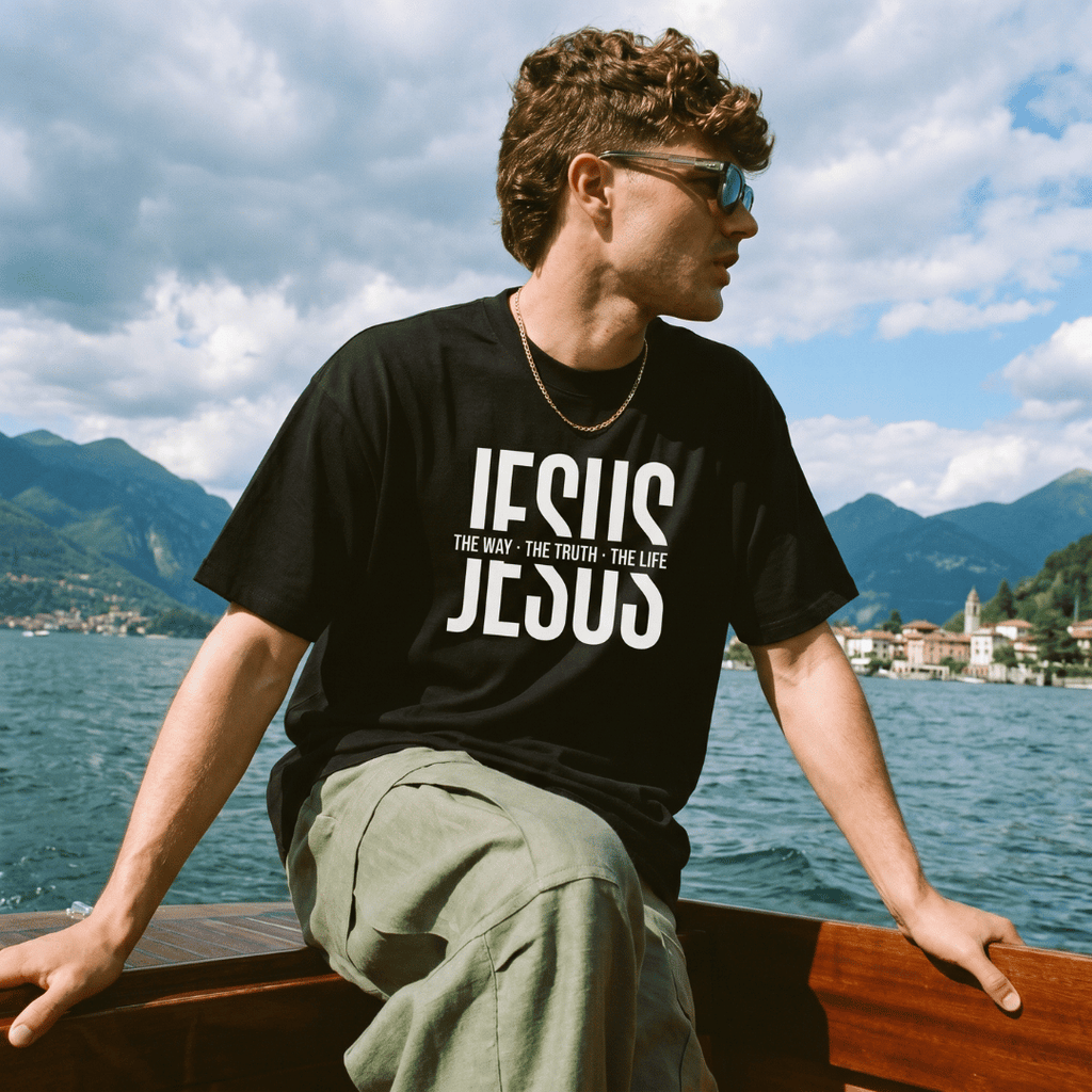 Tshirt- NEGRA JESUS THE WAY / HOMBRE
