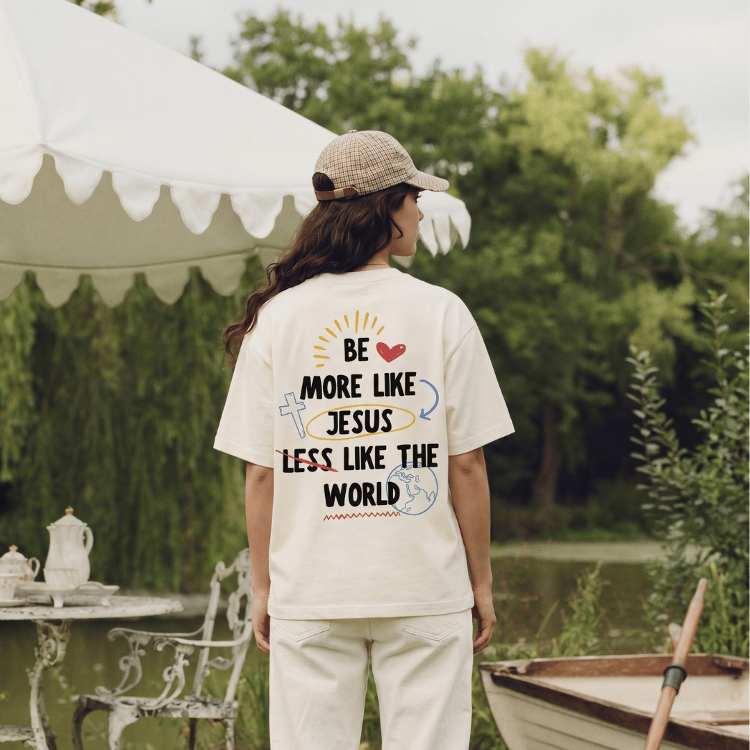 Tshirt oversized BE MORE LIKE JESUS / MUJER