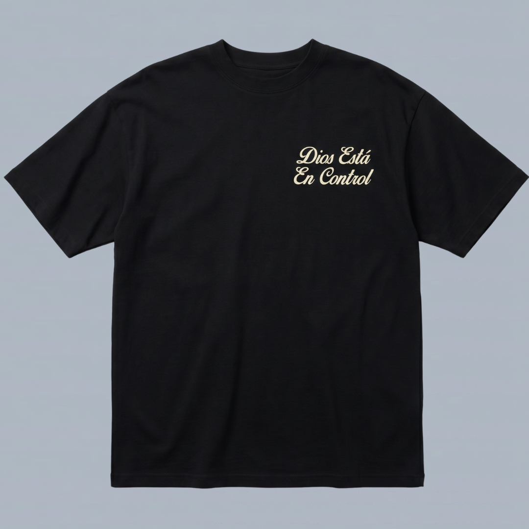 Tshirt oversized-DIOS ESTA EN CONTROL/ HOMBRE