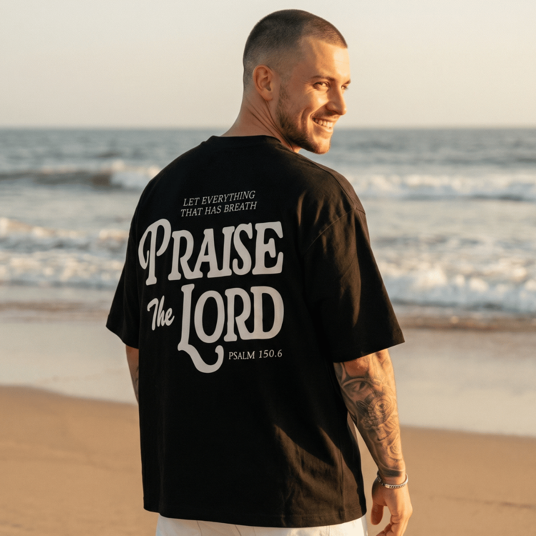Tshirt-PRAISE THE LORD/ HOMBRE