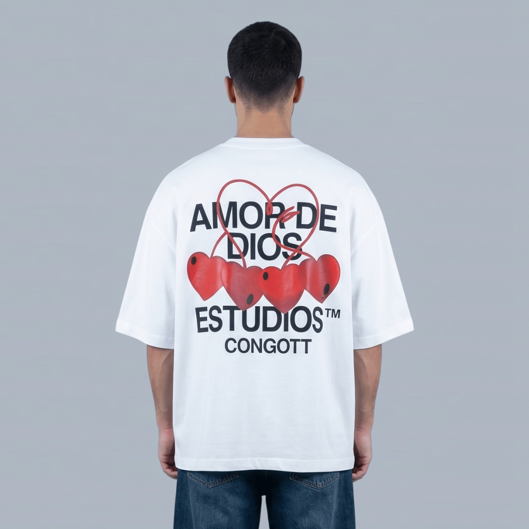 Tshirt-AMOR DE DIOS BLANCA/ HOMBRE