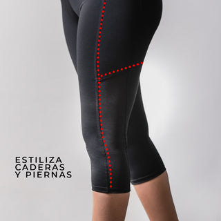 Leggings Deportivos Capri con Control de Abdomen Congott®
