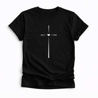 CAMISETA MUJER CORAZON CRUZ / MUJER
